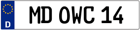 Trailer License Plate